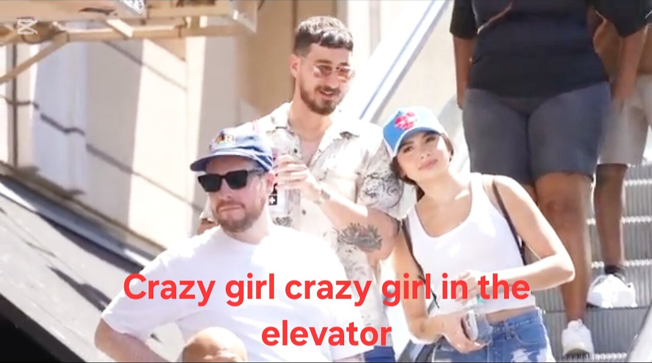 crazy girl in the elevator prank