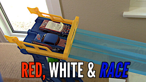 Red, White & Race - 4-Car Tournament - Hot Wheels Unboxing and Racing
