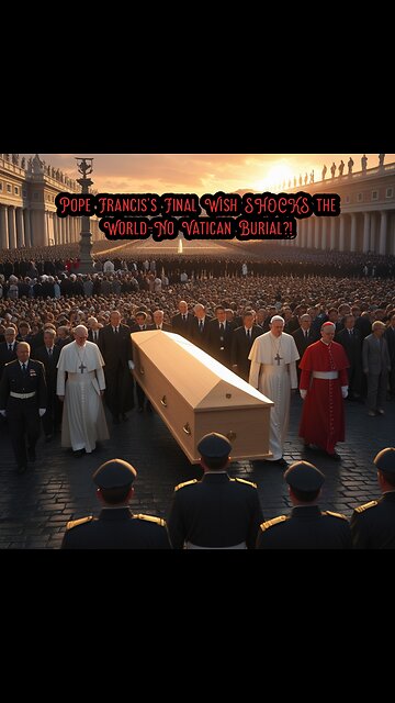 Pope Francis's Final Wish SHOCKS the World-No Vatican Burial?!