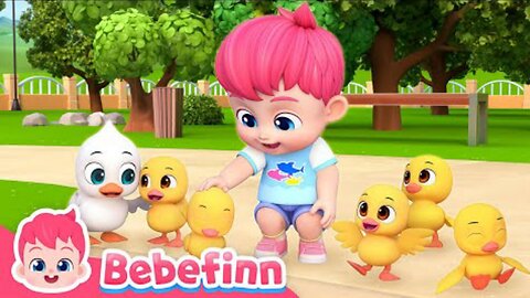 Five Little Ducks | Song for Kids | Bebefinn Nursery Rhymes