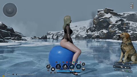 Snow Bunny Stripper dancing