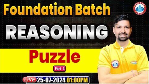 REASONING CLASS, PUZZLE CLASS #3