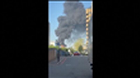"Breaking News: Electrical Sub-Station Fire in North London - Dramatic Video Footage"