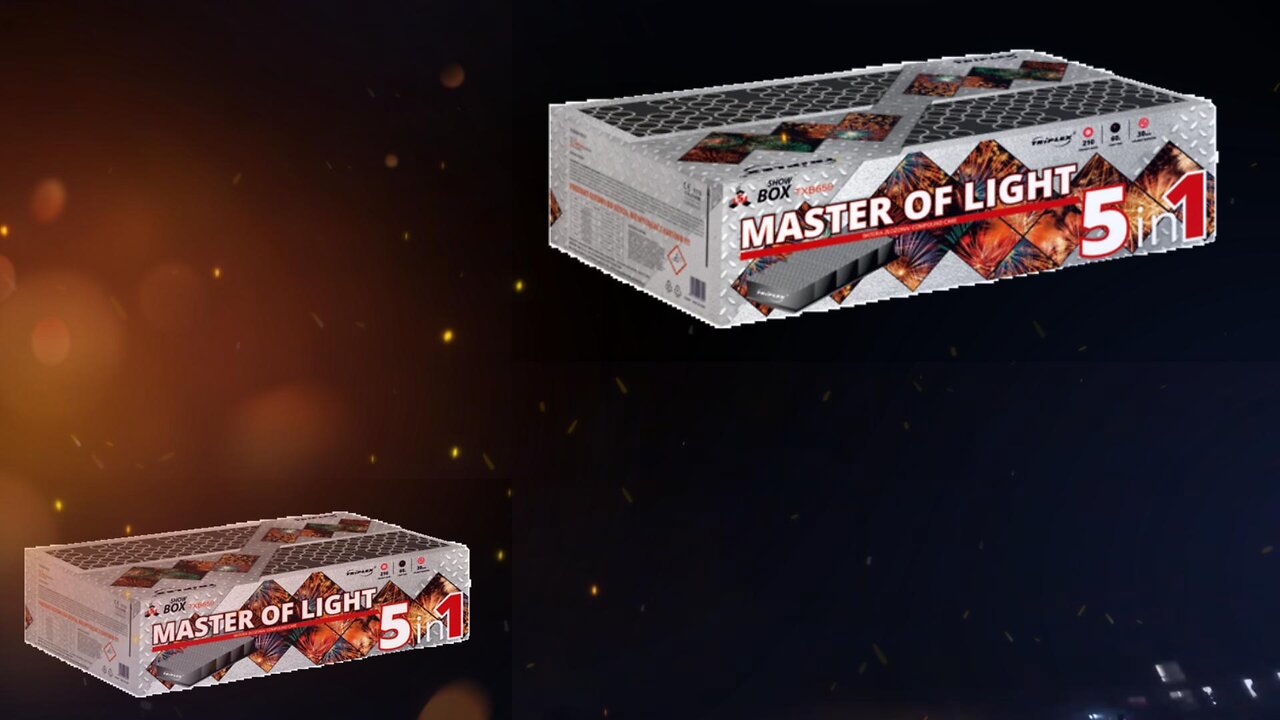 Triplex Vuurwerk - TXB650 Master of Light - Compound Vuurwerk - 210 Schots