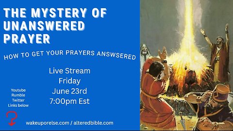 The mystery of unaswered prayer - How to get your prayers answered