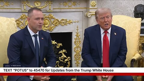 President Trump Participates in a Bilateral Meeting with the President of the Republic of Poland