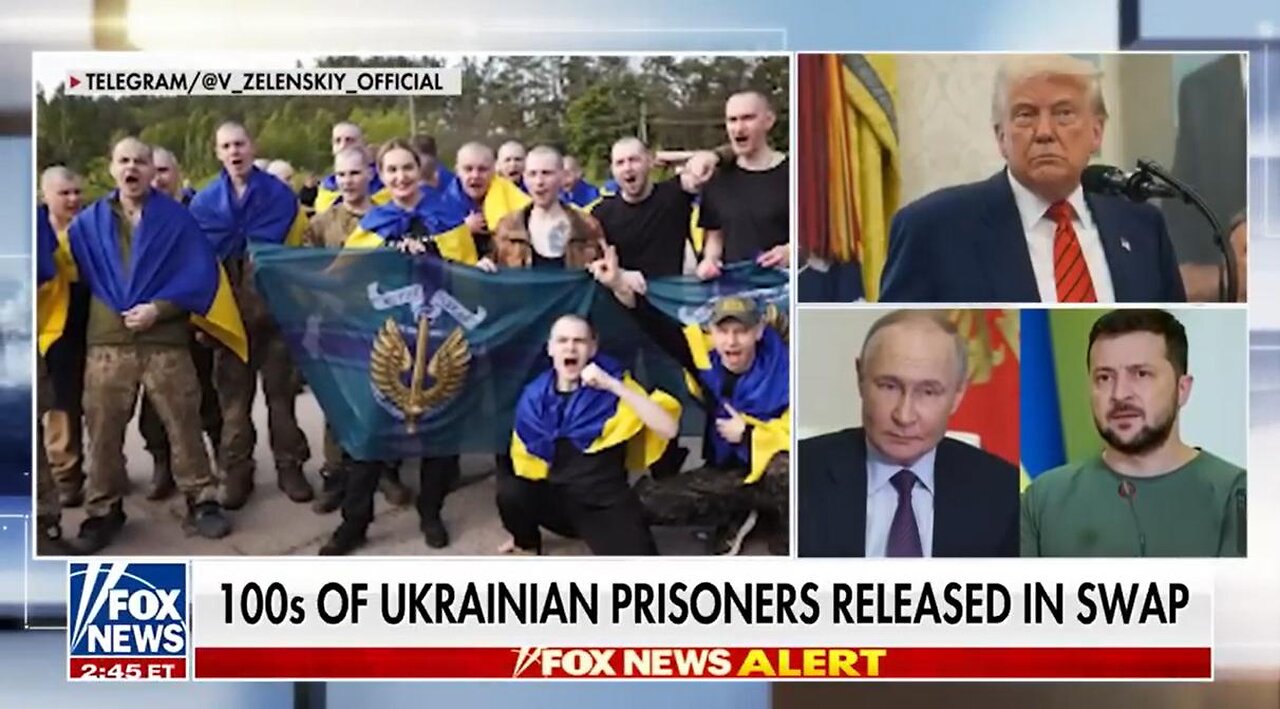 PRISON SWAP: Hundreds of Ukrainian prisoners release in swap w/Russia