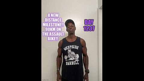 A new distance milestone!! 90km on the Assault Bike!! (TD 1237)
