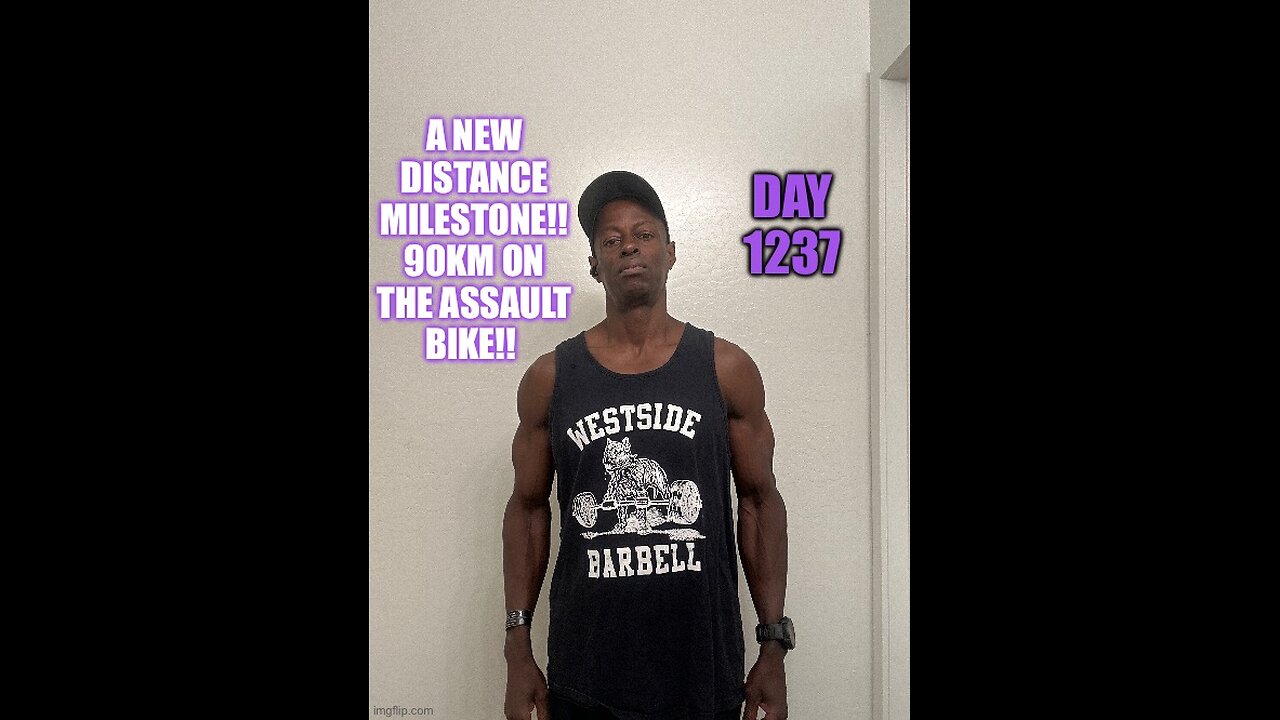 A new distance milestone!! 90km on the Assault Bike!! (TD 1237)