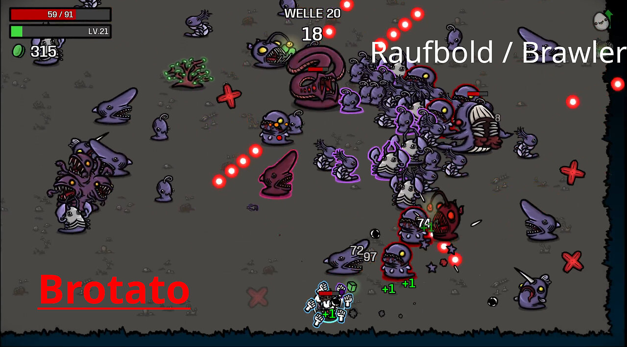 Brotato - Brawler brawls, fist on fist