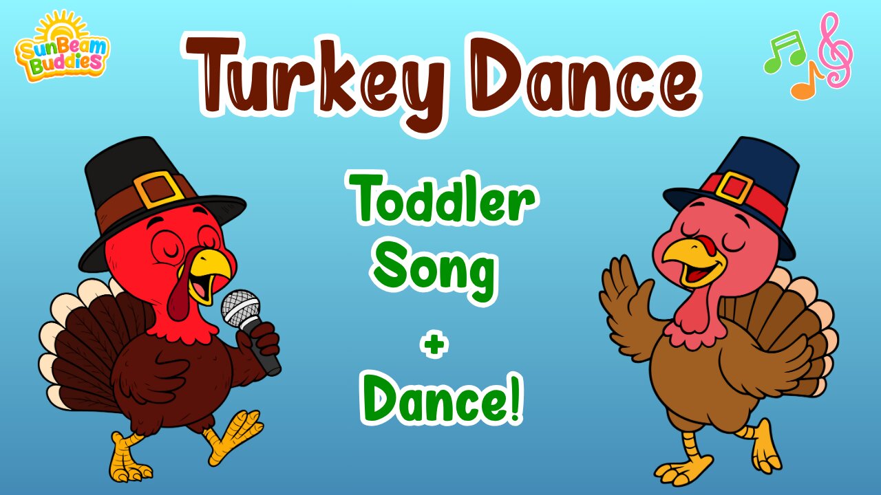 Turkey Dance Song for Toddlers 🦃 Gobble & Wobble with Miss Sunshine 🎶 | Kids Thanksgiving Music