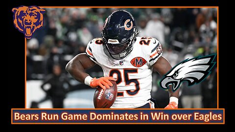 Bears Running Game Dominates in Win l Bears Week 13 Post Game vs Eagles l Da Bears With Dark