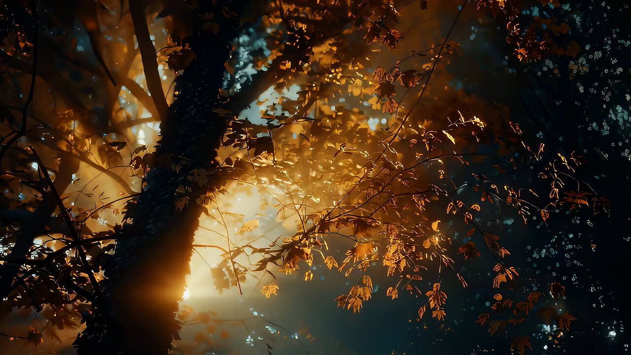 Autumn Park Ambience | Aesthetic Visuals and Sounds | Fall ASMR
