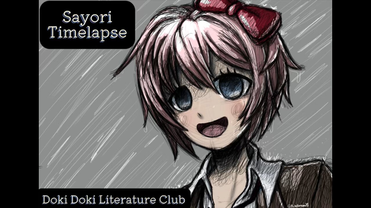 Sayori from Doki Doki Literature Club Timelapse!