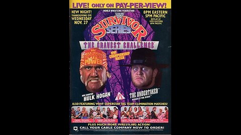 WWF Survivor Series 1991 | The Gravest Challenge | Hulk Hogan vs. The Undertaker