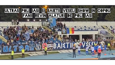 Ultras Poli Iasi si Baietii Veseli show in Copou