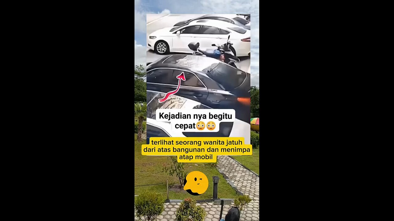 perempuan jatu dari atas