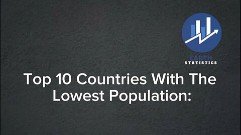 Top 10 Countries With The Lowest Population...