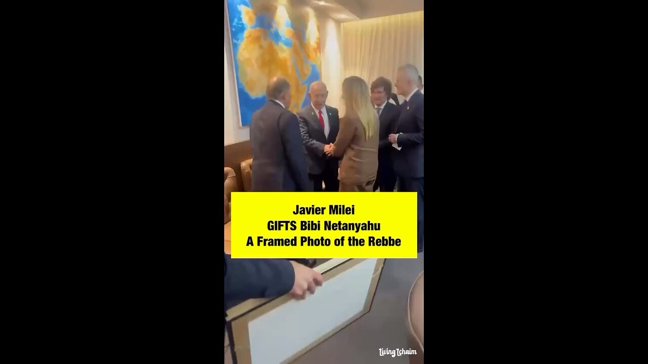 Bibi with President of Argentina shares experience about the great rabbi - Lubavitcher rebbe