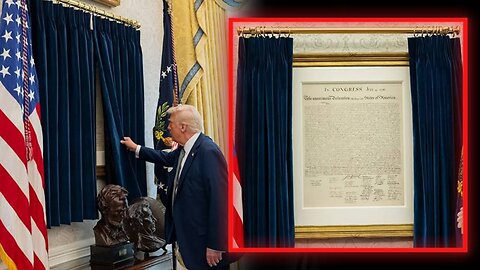 Trump Has Moved The OG Declaration Of Independence Into The Oval Office!