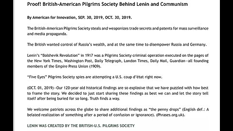 THE BRITISH AMERICAN PILGRIM SOCIETY ATTACKS THE FIRST AMENDMENT IN HONOR OF CHARLIE KIRK - King Street News