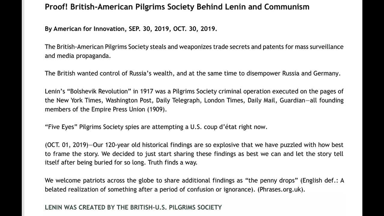 THE BRITISH AMERICAN PILGRIM SOCIETY ATTACKS THE FIRST AMENDMENT IN HONOR OF CHARLIE KIRK - King Street News