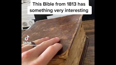 "Unveiling the Fascinating Secrets of an 1813 Bible: A Historical Chronicle"