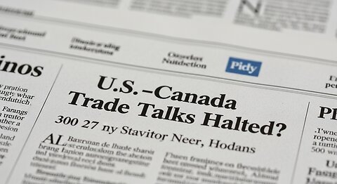 Enough Is Enough — Trump Freezes Trade Talks With Canada