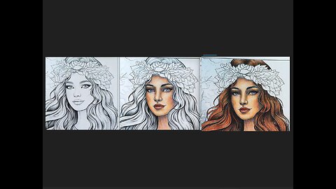 Pt 2: Time-lapse hair coloring Woomer pencils
