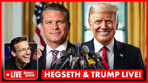 Trump SHOCK Announcement LIVE Right Now From White House With Secretary of Defense Pete Hegseth