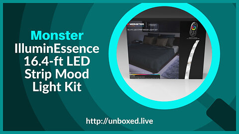 Monster IlluminEssence 16.4-ft LED Strip Mood Light Kit - PLUGHITZ Live Unboxed