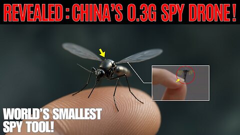 Stunning: China’s 0.3g Spy Drone That Disappears Into Thin Air!