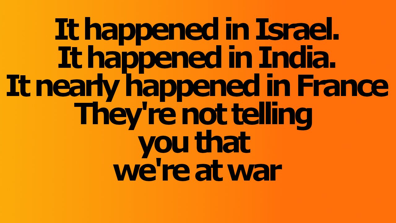 Whatever you do, don't talk about the War!