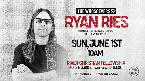 Guest Speaker Ryan Ries of The Whosoevers Movement