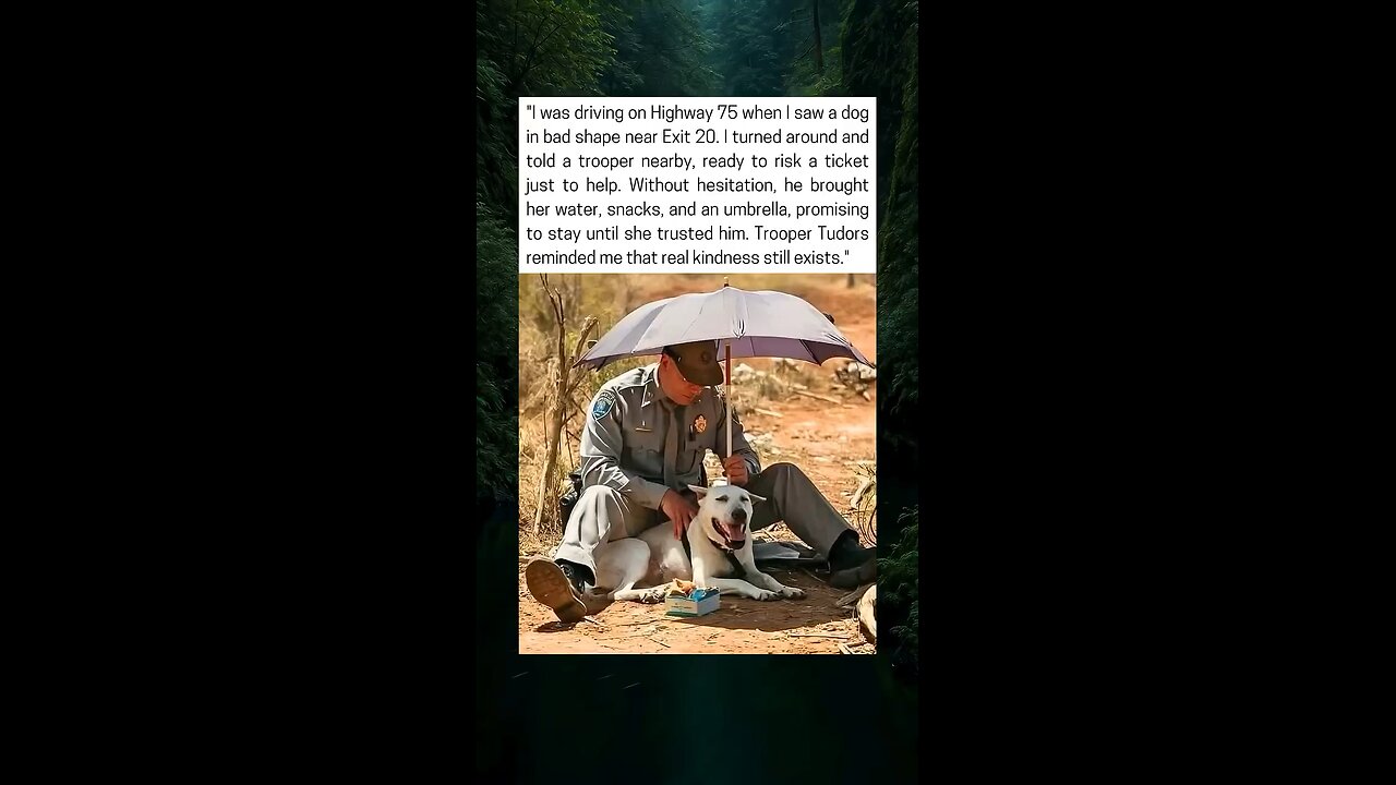 Trooper’s Act Of Kindness For A Dog