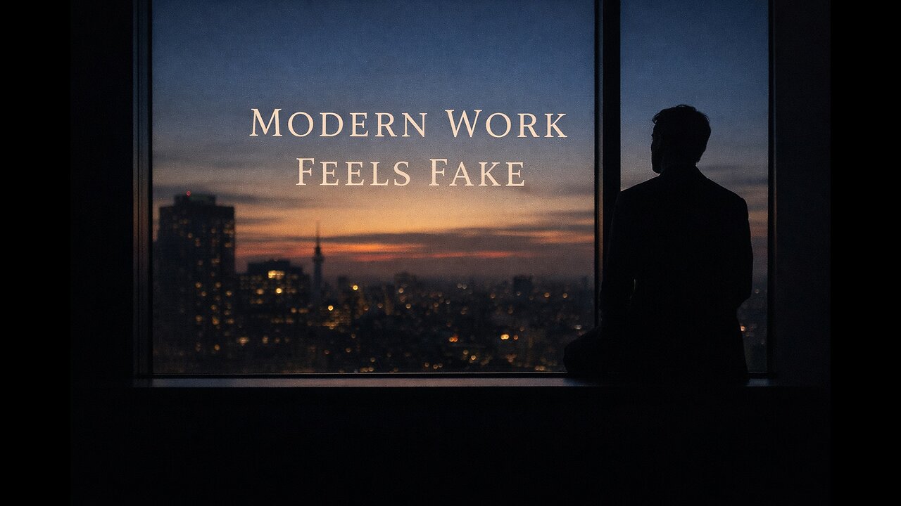 Why Modern Work Feels Fake — Even When It Pays Well