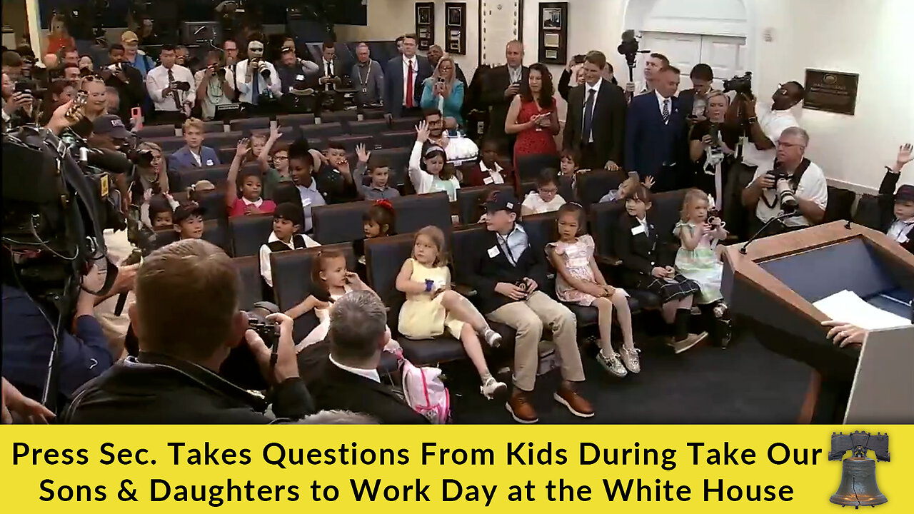 Press Sec. Takes Questions From Kids During Take Our Sons & Daughters to Work Day at the White House
