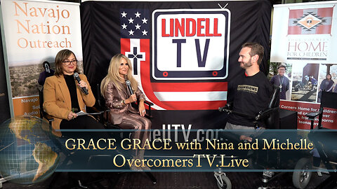 GRACE GRACE wirh Nina and Michelle and Nick Vujicic at #nrb2025 on OvercomersTV.Live | LindellTV.com