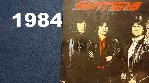 THE SANTERS, GUITAR ALLEY, Vinyl LP Album, 1984 READY RECORDS, PASSPORT RECORDS, JEM Inc.