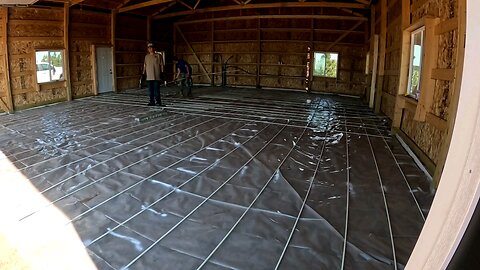 Laying out the rebar