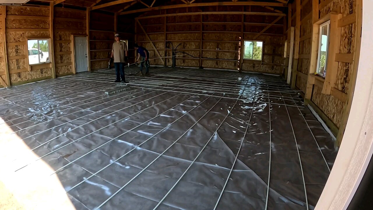 Laying out the rebar