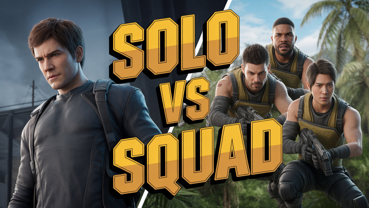 SOLO VS SQUAD GAMEPLAY | GARENA FREE FIRE on reaction