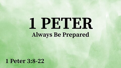 Always Be Prepared