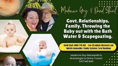 David & Madonna chat about throwing the baby out with the bathwater; scapegoating & trauma!