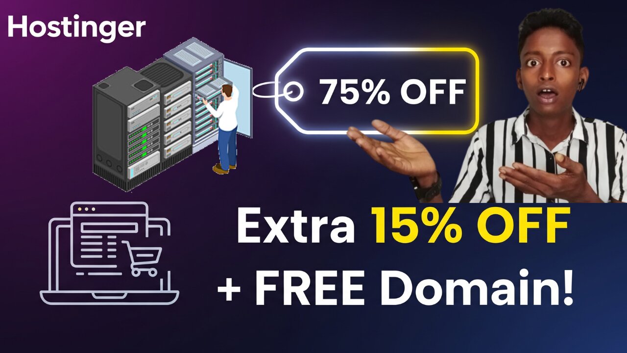 Hostinger Website Builder Coupon Code – Extra 15% OFF + 78% OFF
