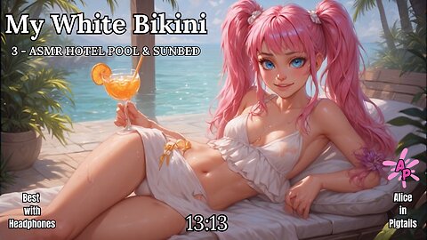ASMR Poolside Fantasy | White Bikini, Stares & Sunbeds (Part 3) Soft Spoken [Spicy Hot] Roleplay