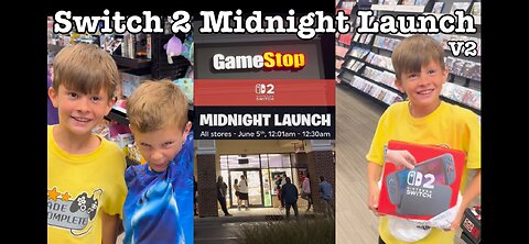 Nintendo Switch 2 Midnight Launch w/ Bros