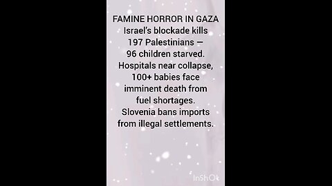 FAMINE HORROR IN GAZA