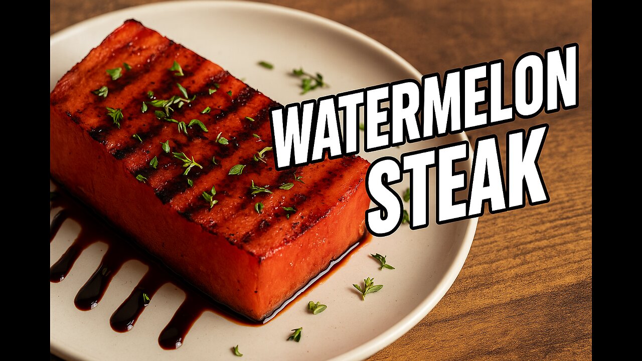 Watermelon Steak 🍉🔥 | Balsamic Glaze Magic & Nutritional Science