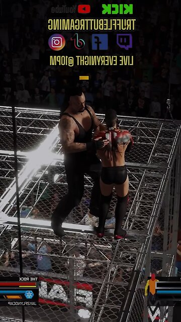 Choked Slammed Off The Cage #wwe #wwe2k25 #undertaker